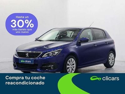 Usado Peugeot 308 Style 131 CV (96 kW) 2018 Azul Utilitario