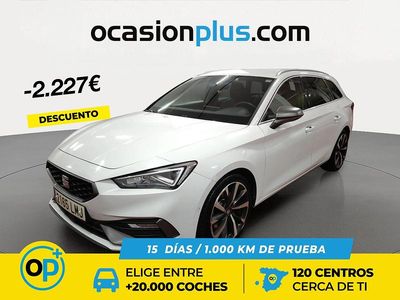 Usado Seat Leon FR 150 CV (110 kW) 2021 Blanco Familiar