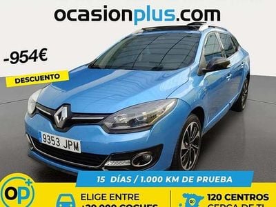 Usado Renault Mégane GrandTour Bose Edition 132 CV (97 kW) 2016 Azul Familiar