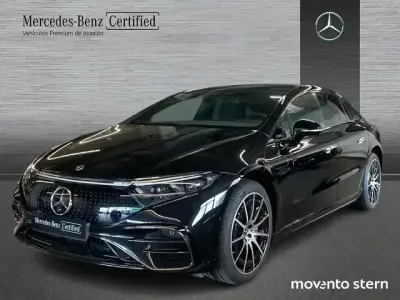 Usado Mercedes EQS450+ Edition 264 kW (360 CV) 2024 Negro obsidiana Berlina