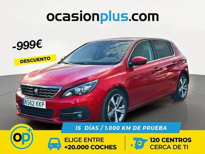 Usado Peugeot 308 Allure 130 CV (95 kW) 2018 Rojo