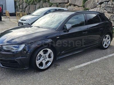 Usado Audi A3 S-Line 184 CV (135 kW) 2014 Negro Berlina