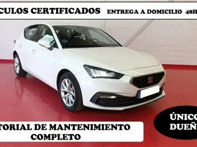 Usado Seat Leon Reference 115 CV (84 kW) 2021 Blanco Berlina