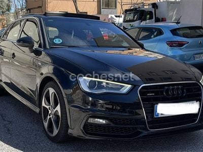 Usado Audi A3 S-Line 184 CV (135 kW) 2015 Negro Berlina
