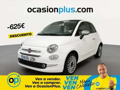 Usado Fiat 500C Lounge 69 CV (50 kW) 2017 Blanco Descapotable