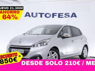 Usado Peugeot 208 Style 82 CV (60 kW) 2018 Gris Utilitario