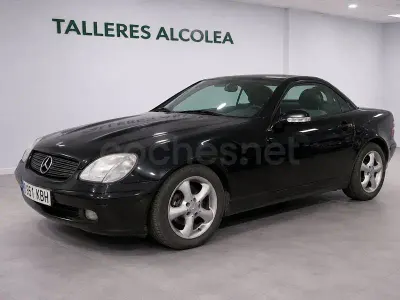 Usado Mercedes SLK200 163 CV (119 kW) 2001 Negro Descapotable