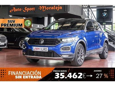 Azul Usado 2021 VW T-Roc Sport SUV | 22.900 € (Precio justo)