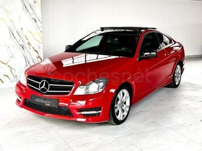 Usado Mercedes C250 204 CV (150 kW) 2013 Rojo Coupe
