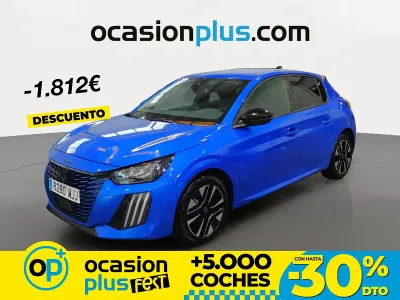 Usado Peugeot 208 Allure 100 CV (73 kW) 2023 Azul Utilitario