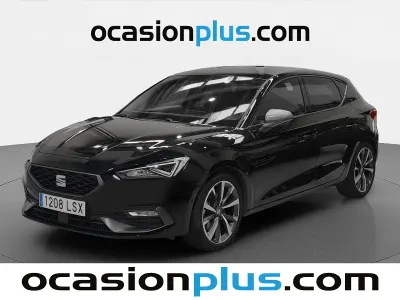Usado Seat Leon FR 150 CV (110 kW) 2021 Negro Utilitario