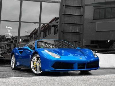 Usado Ferrari 488 670 CV (492 kW) 2017 Azul Descapotable