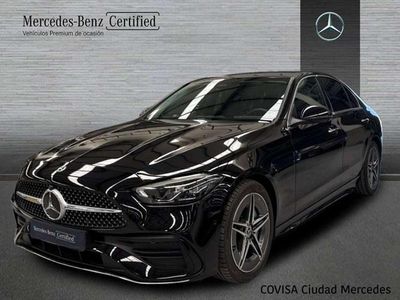 Usado Mercedes C220 AMG line 200 CV (147 kW) 2023 Negro Berlina