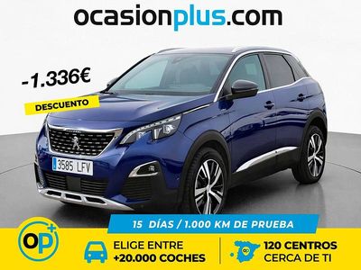 Usado Peugeot 3008 GT-line 130 CV (95 kW) 2020 Azul SUV