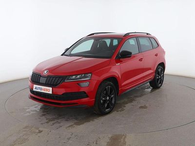 Rojo Usado 2021 Skoda Karoq SportLine SUV | 26.599 € (Precio justo)