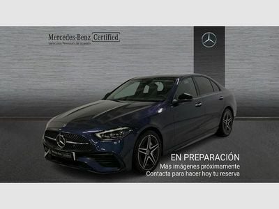 Usado Mercedes C220 AMG line 200 CV (147 kW) 2024 Azul sodalita (metalizado) Berlina