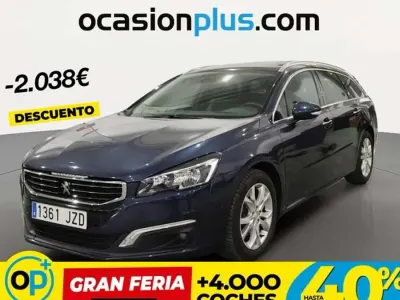 Usado Peugeot 508 SW Allure 150 CV (110 kW) 2017 Azul Familiar