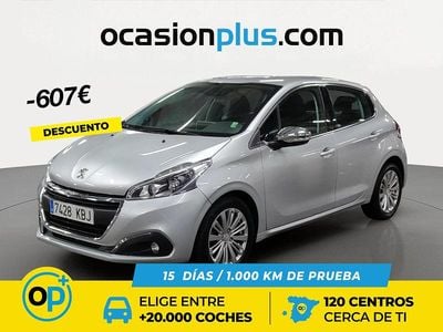 Usado Peugeot 208 Allure 110 CV (80 kW) 2017 Gris Utilitario