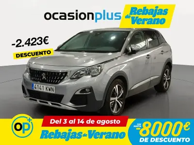 Usado Peugeot 3008 Allure 130 CV (95 kW) 2019 Gris SUV
