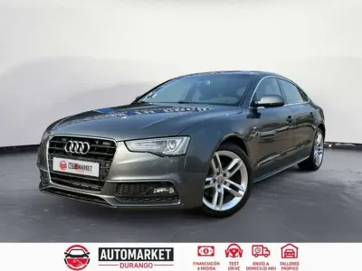 Usado Audi A5 Sportback S-Line 150 CV (110 kW) 2014 Gris Utilitario