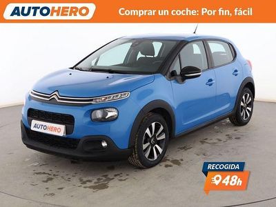 Usado Citroën C3 Feel 82 CV (60 kW) 2019 Azul Utilitario