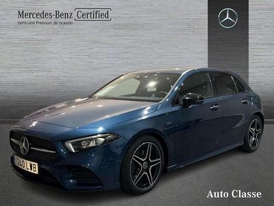 Usado Mercedes A200 AMG line 150 CV (110 kW) 2022 Azul Berlina