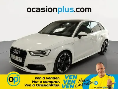 Usado Audi A3 S-Line 150 CV (110 kW) 2015 Blanco Utilitario