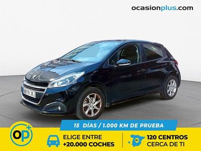 Usado Peugeot 208 Active 83 CV (61 kW) 2015 Negro Utilitario