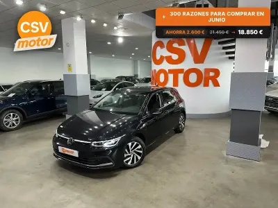 Usado VW Golf VIII Style 204 CV (150 kW) 2022 Negro Berlina