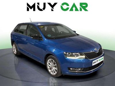 Usado Skoda Rapid Style 110 CV (80 kW) 2018 Azul Utilitario