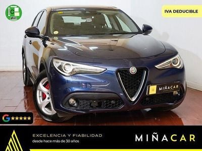 Azul Usado 2018 Alfa Romeo Stelvio Super SUV | 18.450 € (Precio justo)