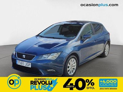 Usado Seat Leon Style 105 CV (77 kW) 2015 Azul Utilitario