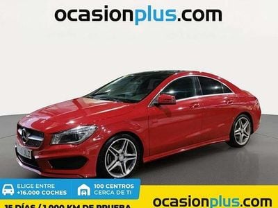 Rojo Usado 2016 Mercedes 220 AMG line Coupe | 23.390 € (Precio justo)