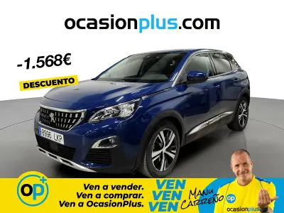Usado Peugeot 3008 Allure 225 CV (165 kW) 2020 Azul SUV