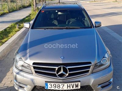 Usado Mercedes C220 AMG line 170 CV (125 kW) 2014 Gris / plata Familiar