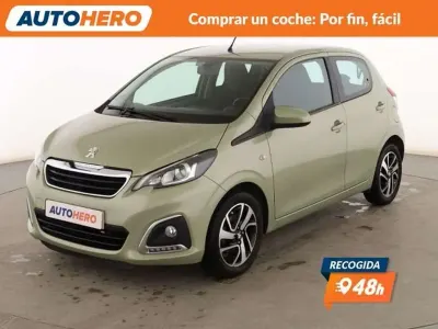 Usado Peugeot 108 Allure 72 CV (52 kW) 2022 Verde Berlina