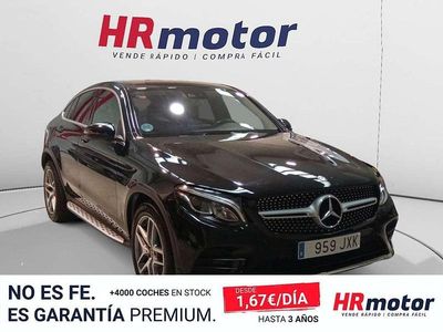 Usado Mercedes GLC220 AMG line 170 CV (125 kW) 2017 Negro SUV
