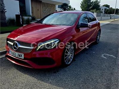 Usado Mercedes A200 AMG line 136 CV (100 kW) 2017 Rojo Berlina