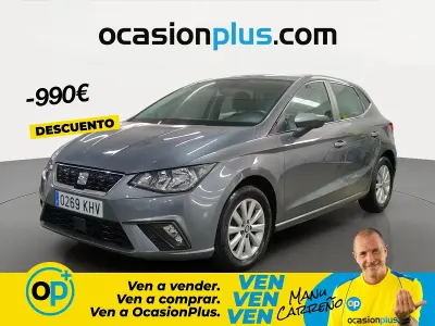 Usado Seat Ibiza Style 75 CV (55 kW) 2018 Gris Utilitario