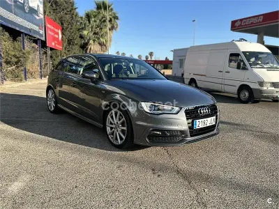 Usado Audi A3 S-Line 110 CV (80 kW) 2016 Gris / plata Berlina