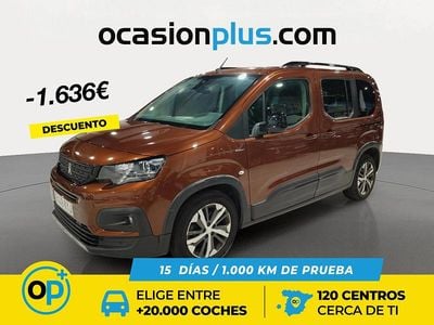 Usado Peugeot Rifter GT-line 110 CV (80 kW) 2019 Marrón Monovolumen