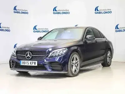 Usado Mercedes C200 150 CV (110 kW) 2018 Azul Berlina