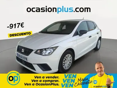 Usado Seat Ibiza Reference 95 CV (69 kW) 2018 Blanco Utilitario