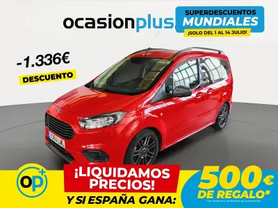 Usado Ford Tourneo Courier Sport 100 CV (73 kW) 2021 Rojo Monovolumen