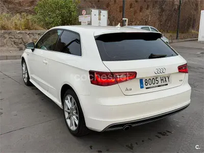 Usado Audi A3 105 CV (77 kW) 2014 Blanco Berlina