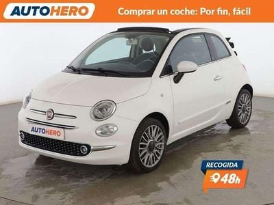 Blanco Usado 2017 Fiat 500C Lounge Descapotable | 9799 € (Precio justo)