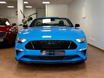 Usado Ford Mustang GT 450 CV (330 kW) 2022 Azul Descapotable