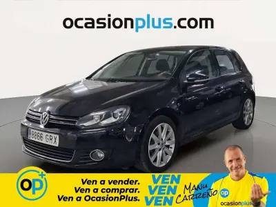 Usado VW Golf VI Sport 105 CV (77 kW) 2009 Negro Utilitario