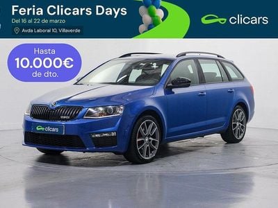 Usado Skoda Octavia RS 184 CV (135 kW) 2016 Azul Utilitario