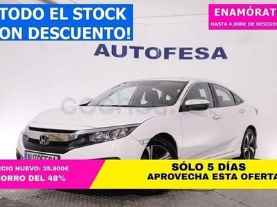 Usado Honda Civic Elegance 120 CV (88 kW) 2018 Blanco Berlina